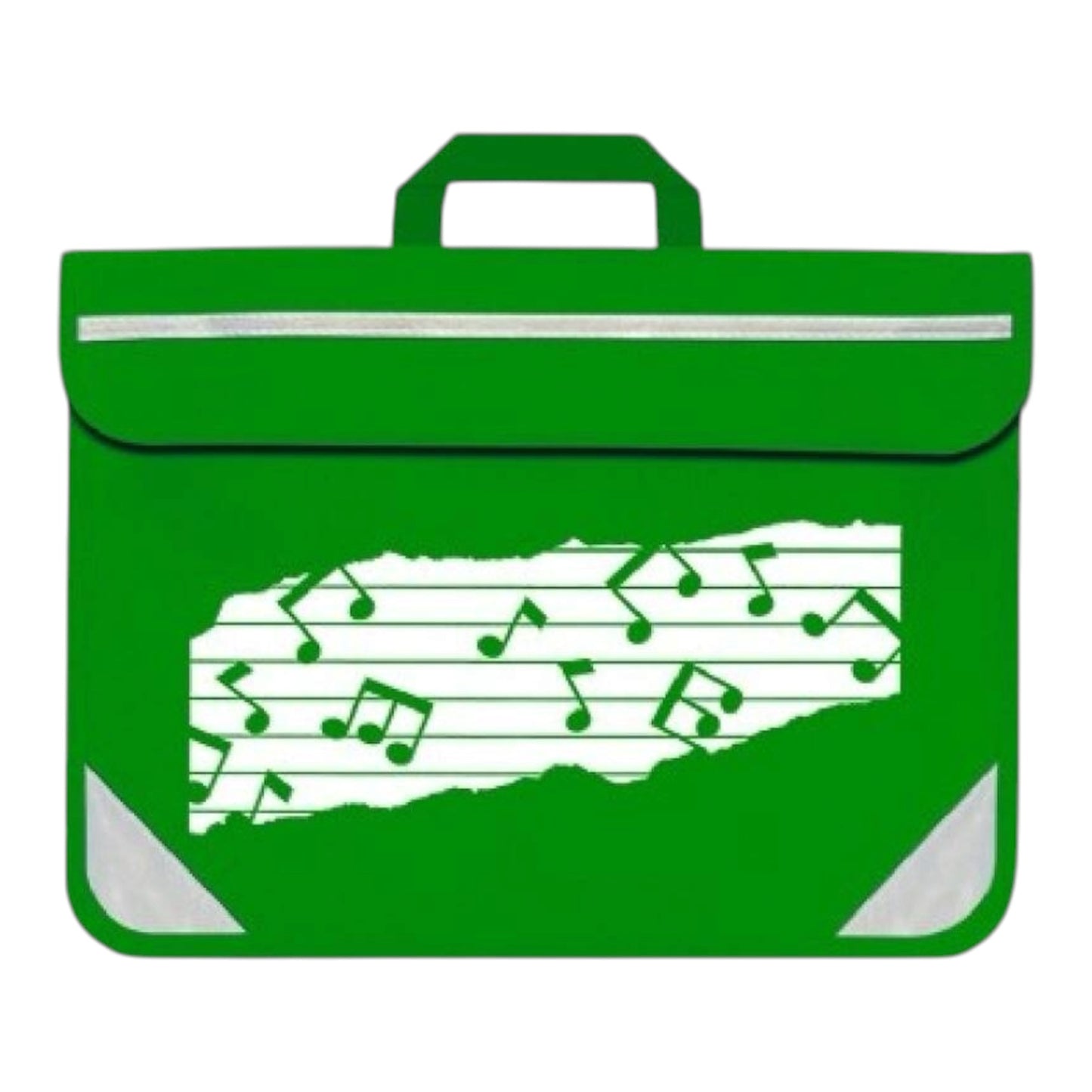 Mapac: Music Bag Duo Music Notes (Emerald Green) - Kiltra Music Shop