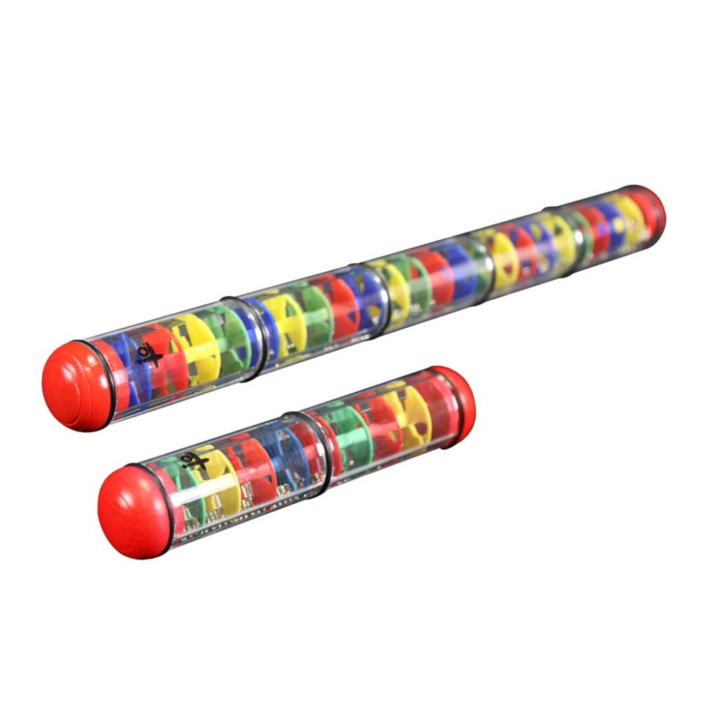 Small rainmaker toy producing rainfall sounds for kids