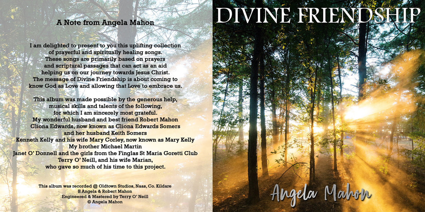 Faith-based album Divine Friendship by Angela Mahon