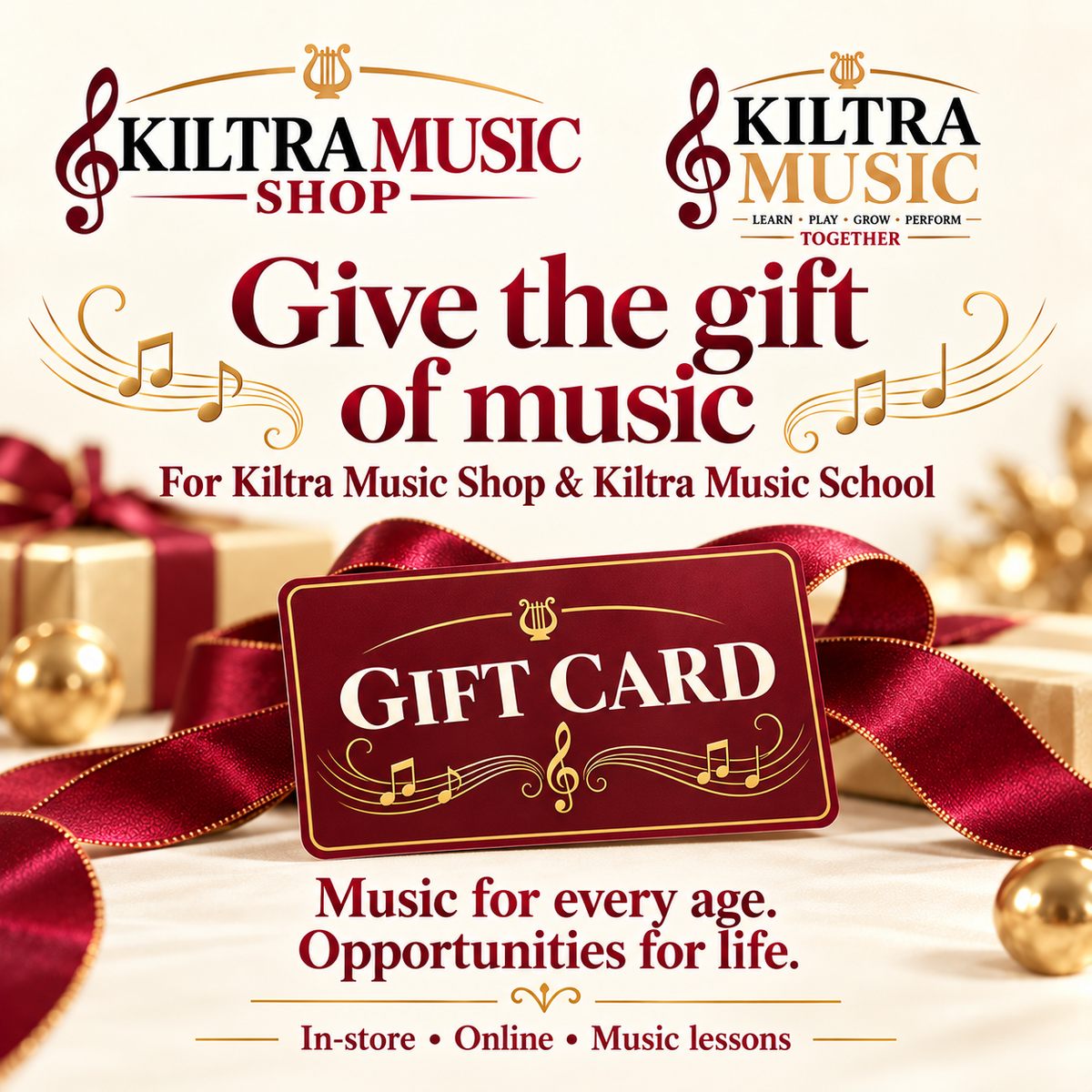 Kiltra Music Shop Gift Card