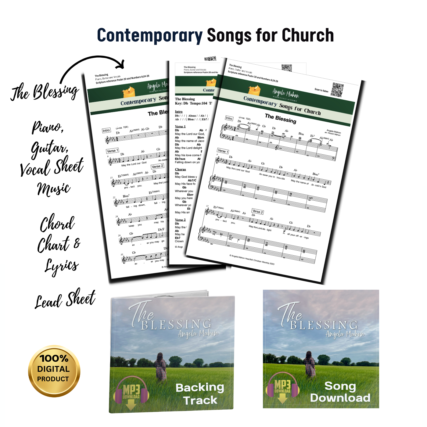 Digital worship resource bundle by Angela Mahon for The Blessing