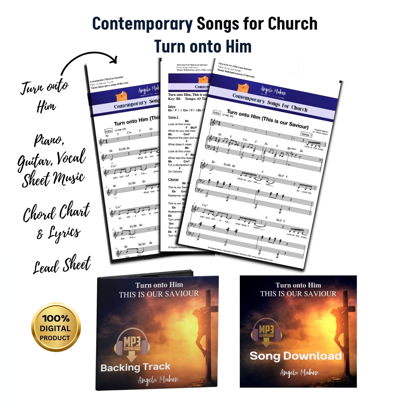 Sheet music and MP3s from Turn onto Him choral collection
