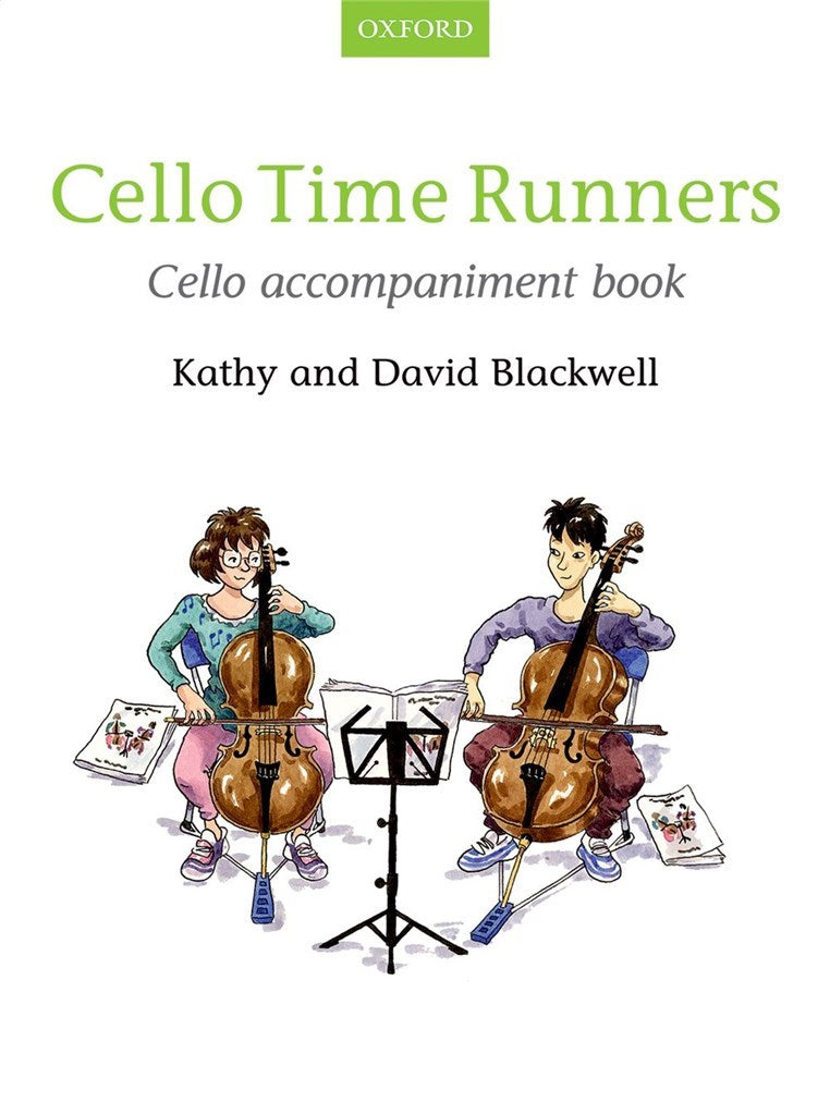Accompaniment book for Cello Time Runners with teacher parts