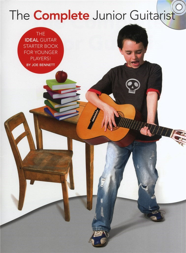 Beginner guitar tutor book for children by Joe Bennett