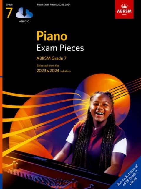 Sheet music sample from ABRSM Grade 7 piano exam book