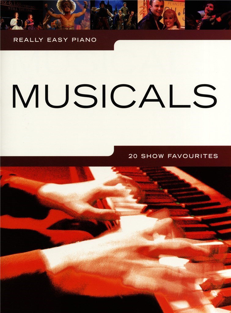 Easy piano arrangements of popular musical theatre hits