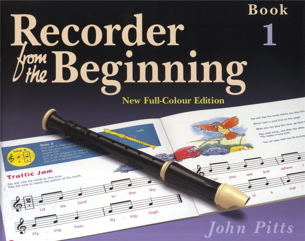 Beginner recorder music book by John Pitts