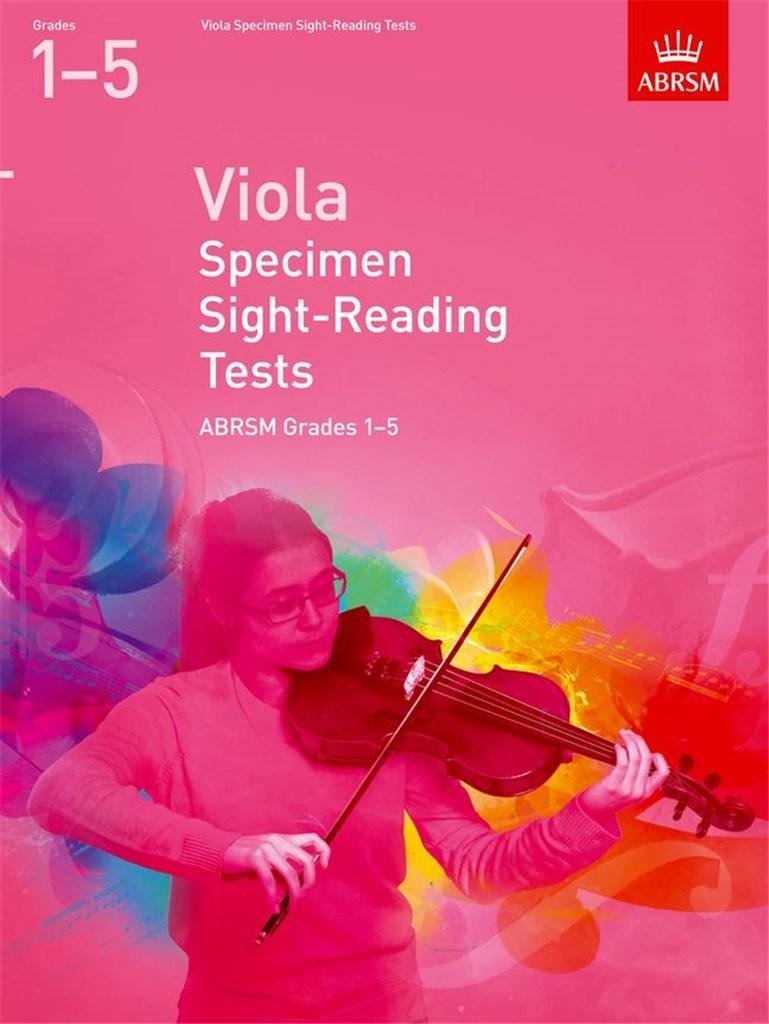 Viola Specimen Sight-Reading Tests book cover, ABRSM Grades 1-5.