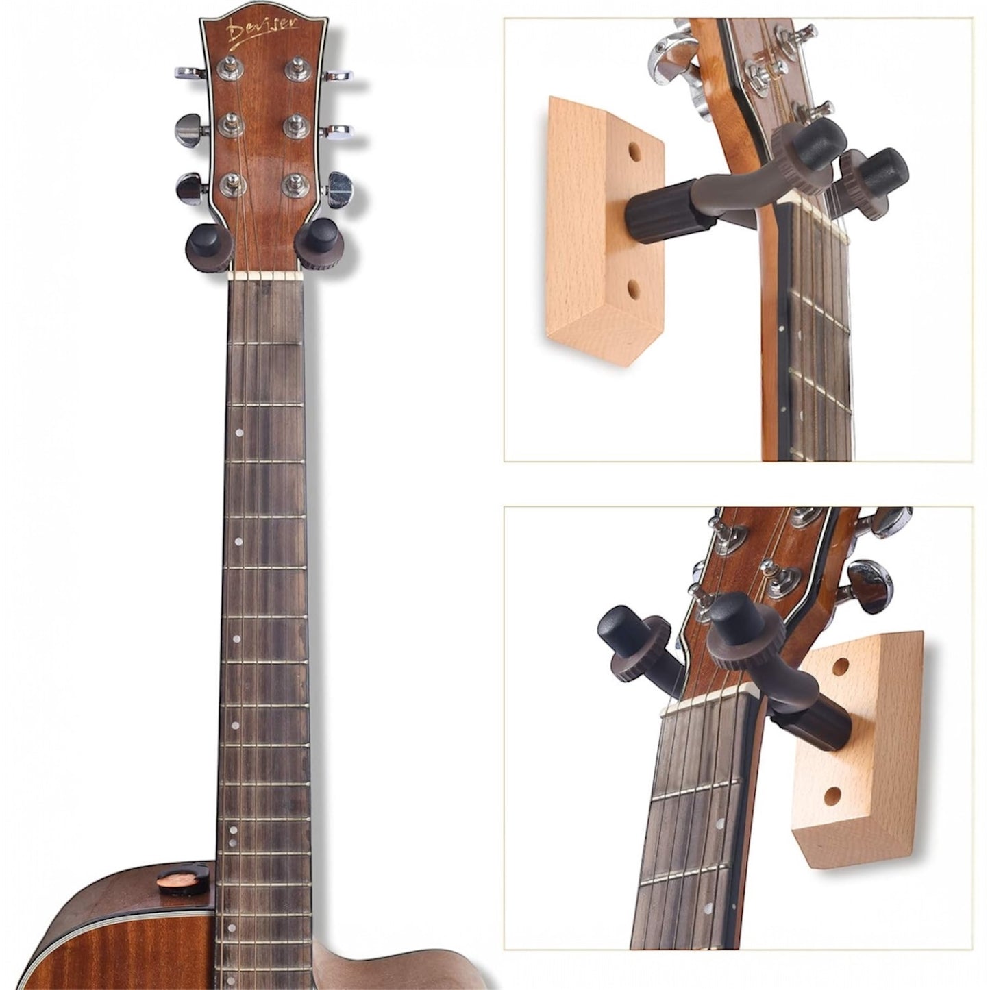 High Quality Wooden Guitar Hook - Guitar Wall Mount - Kiltra Music Shop