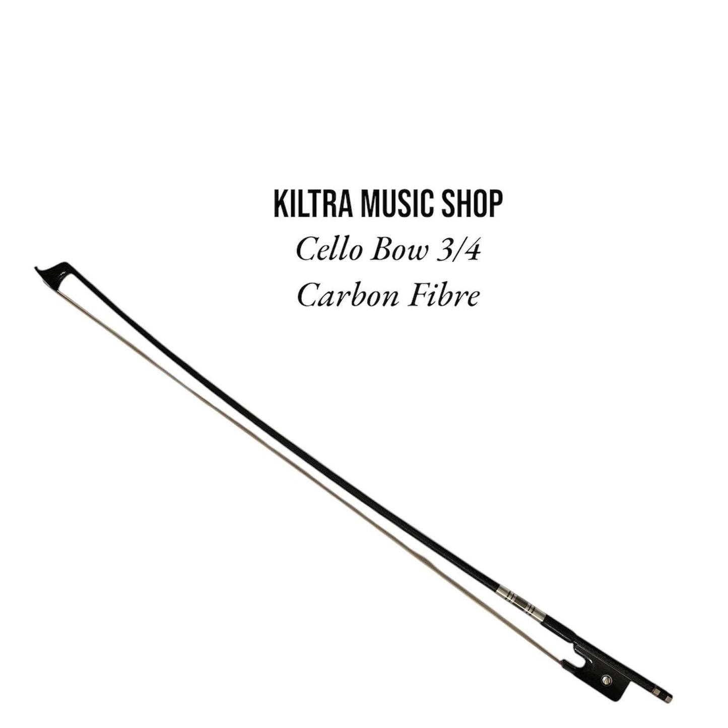 Cello Bow 3/4 Carbon Fibre, durable design for all players.