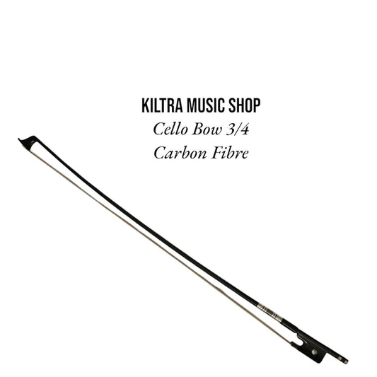Cello Bow 3/4 Carbon Fibre, durable design for all players.