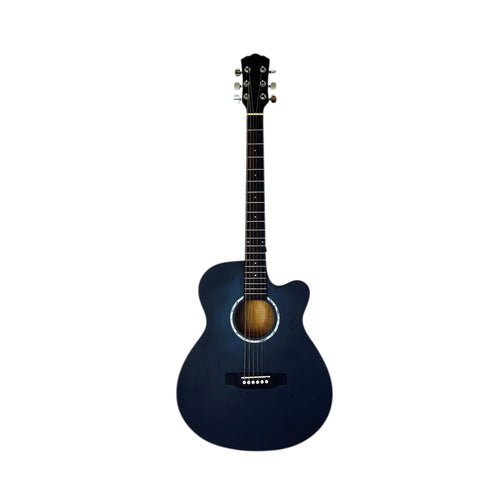 Kiltra A40 Cutaway Acoustic Guitar – Matte Purple Finish, student acoustic guitar with cutaway design