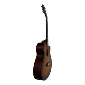 Kiltra A40 Cutaway Acoustic Guitar Matte Sunburst Finish student acoustic guitar with cutaway design