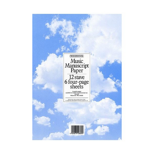 Tear-out music paper pad for students and teachers

