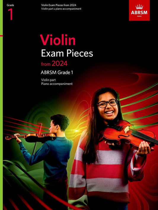 Inside view of violin and piano sheet music for Grade 1


