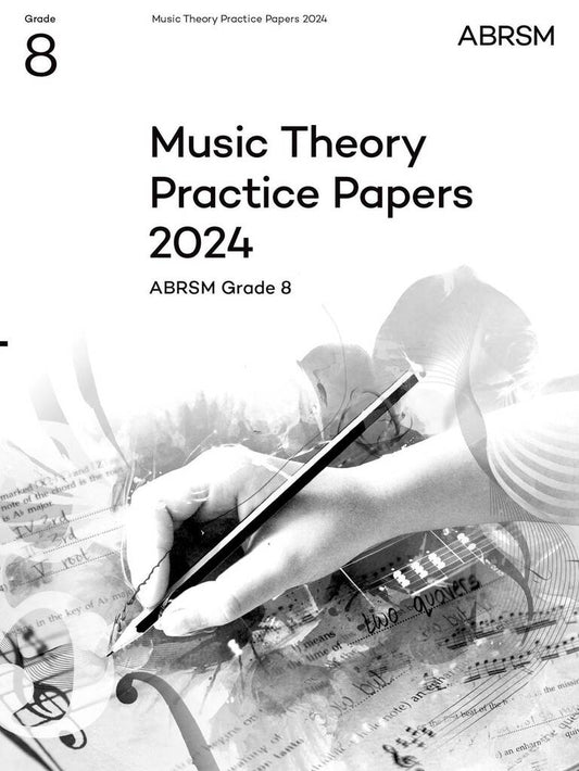 Grade 8 Music Theory practice book with detailed questions and answers for comprehensive exam preparation.

ABRSM Music Theory Practice Papers 2024 Grade 8 book cover

