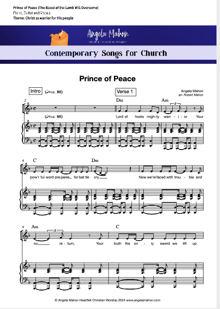 Christian sheet music for church solo or choir performance

