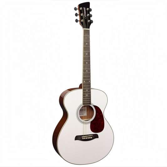 Brunswick BF200 Grand Auditorium Acoustic Guitar - White