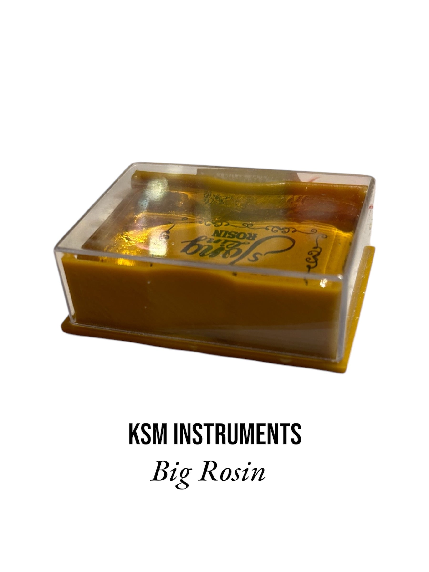 Close-up of large rosin block designed for string instruments


