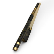 Load image into Gallery viewer, Black fabric pattern round rod of violin bow
