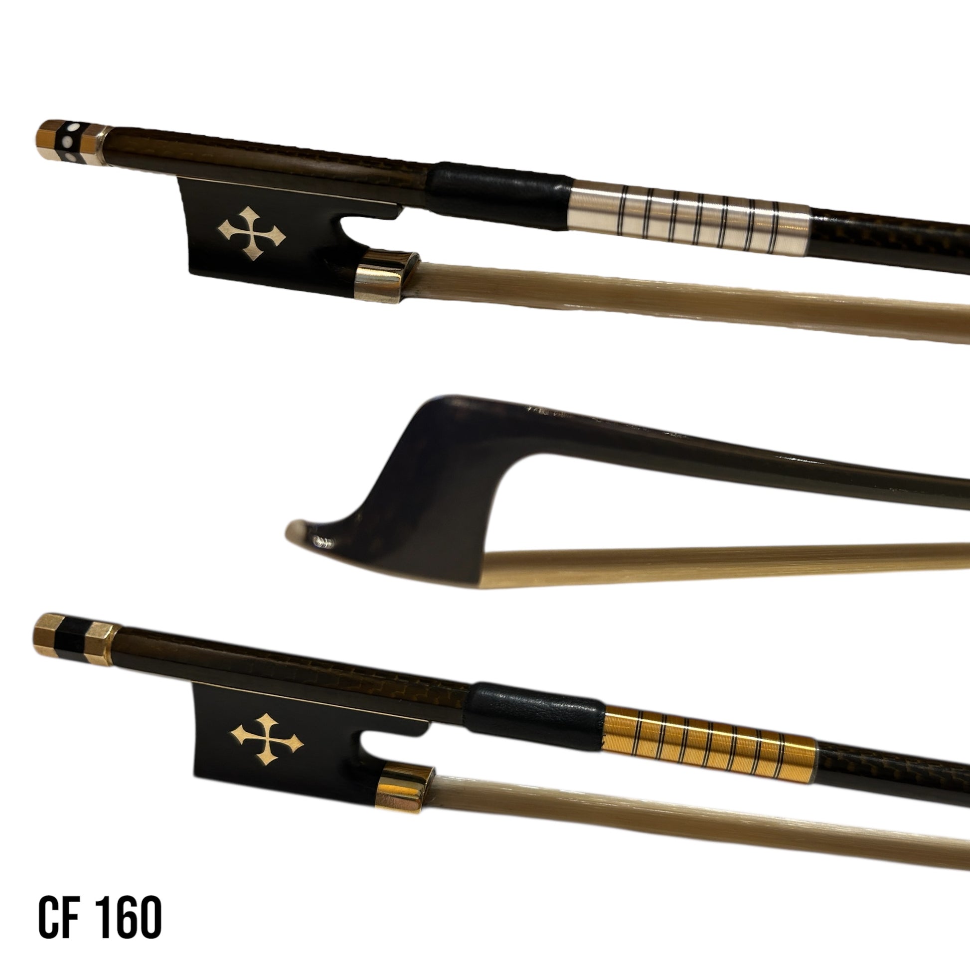 Carbon Fibre 160 Premium Violin Bow 4/4 Full View