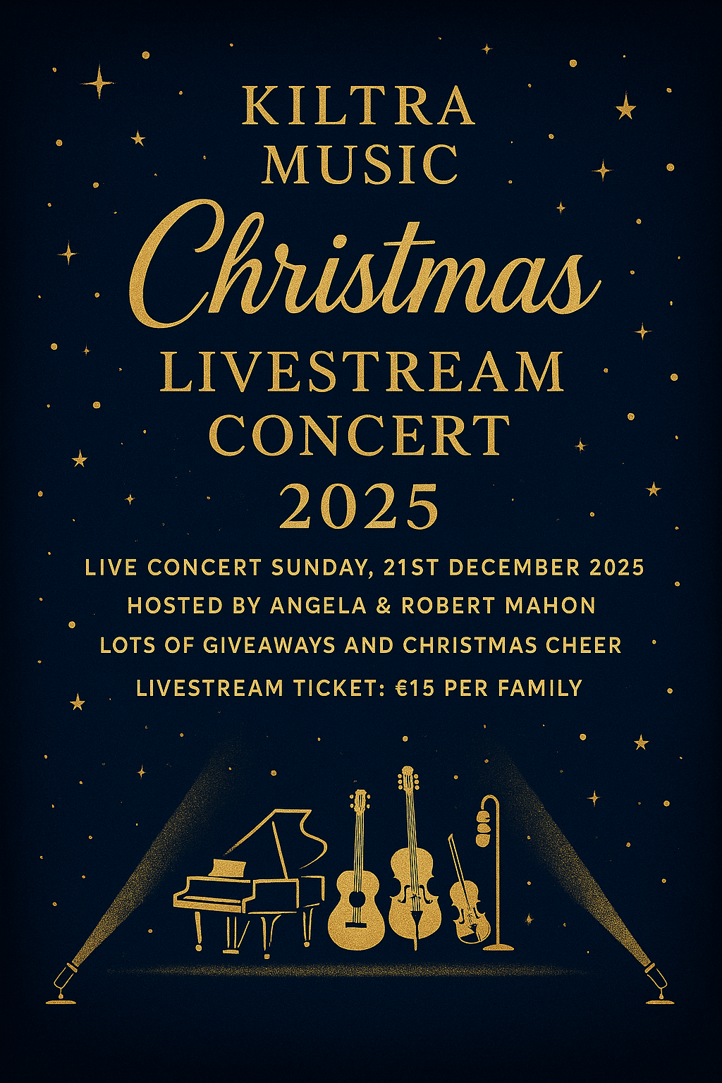 Kiltra Music Christmas Livestream Concert – Family Ticket