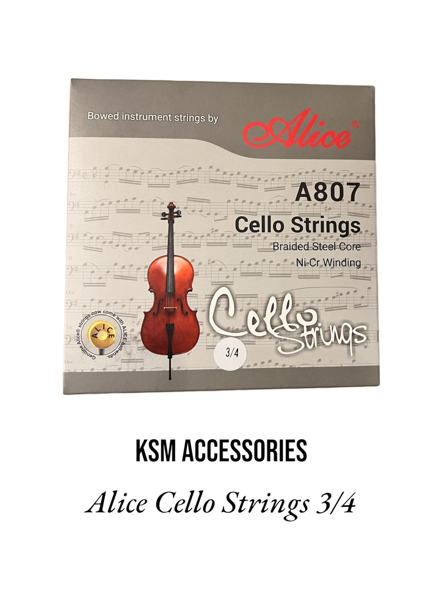 3/4 cello string set


