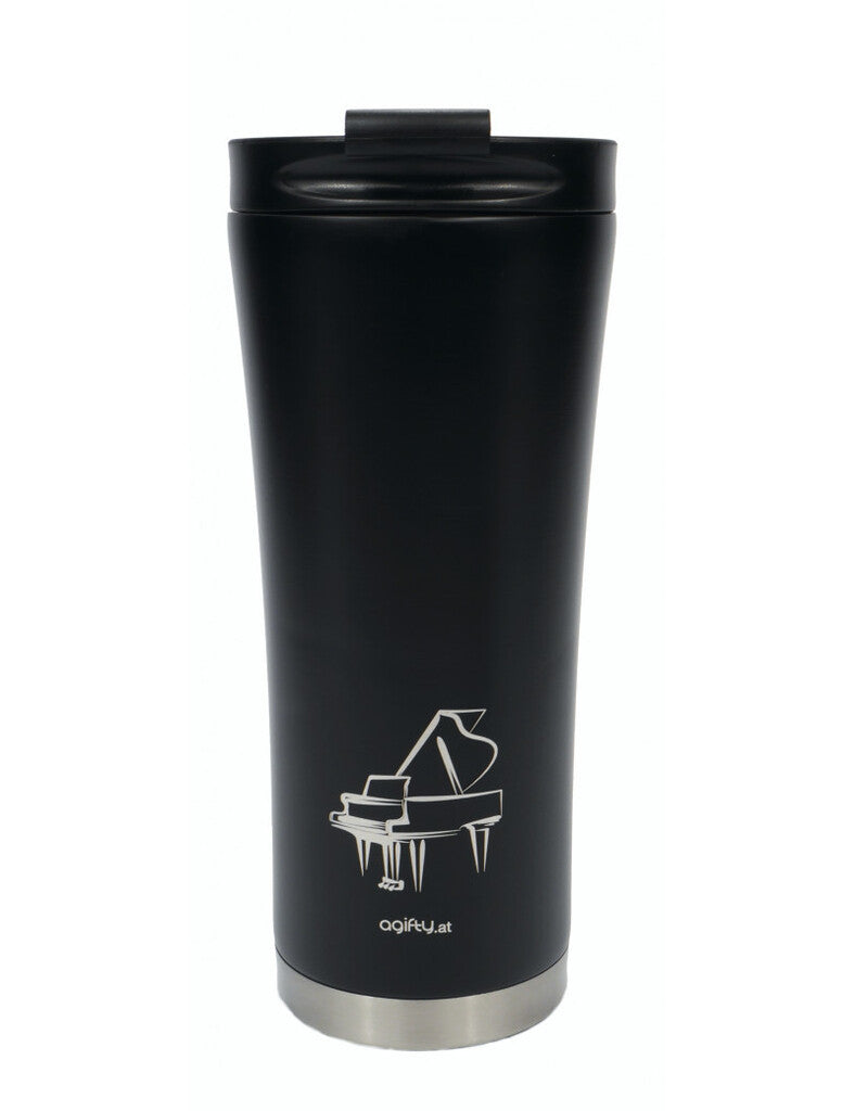 Insulated stainless steel mug for music lovers

