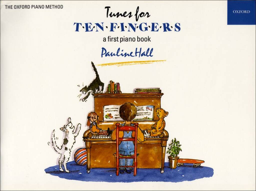 Illustrated pages from Tunes for Ten Fingers piano time series book

