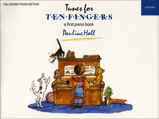 Illustrated pages from Tunes for Ten Fingers piano time series book

