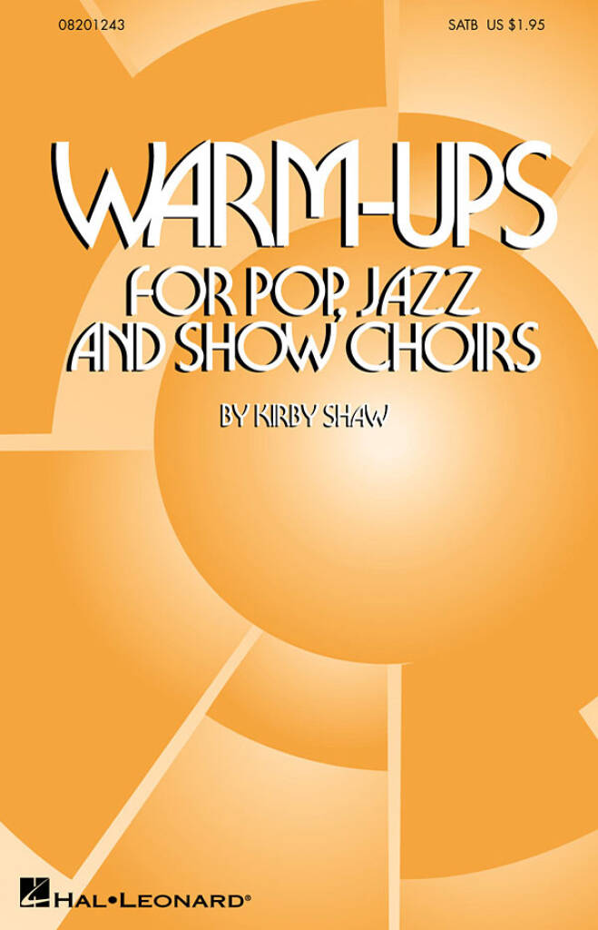 Inside pages of SATB vocal warm-up exercises in jazz and pop style

