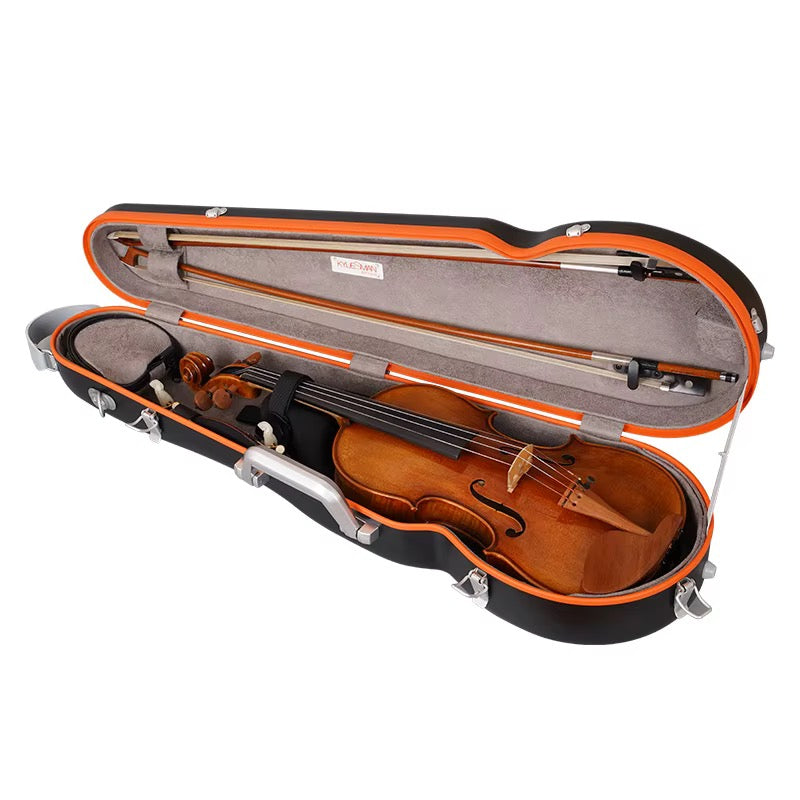 Premium Waterproof 4/4 Violin Case – Hard Shell Contour Case with Padded Straps