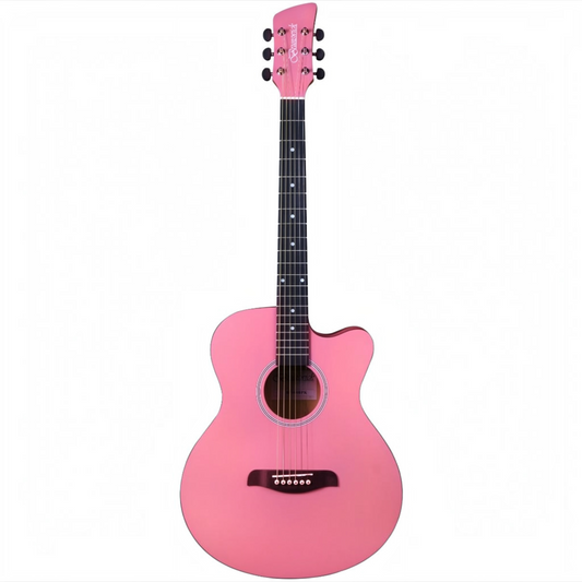 Brunswick BF100 Grand Auditorium Cutaway - Baby Pink