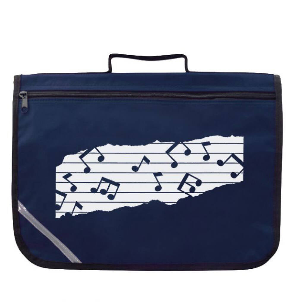Purple MAPAC music bag with durable nylon body and gussets

