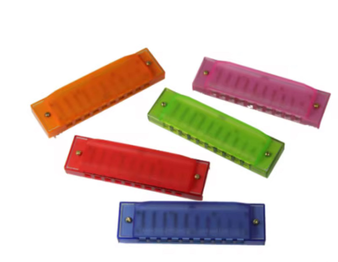 Beginner harmonica with metal body