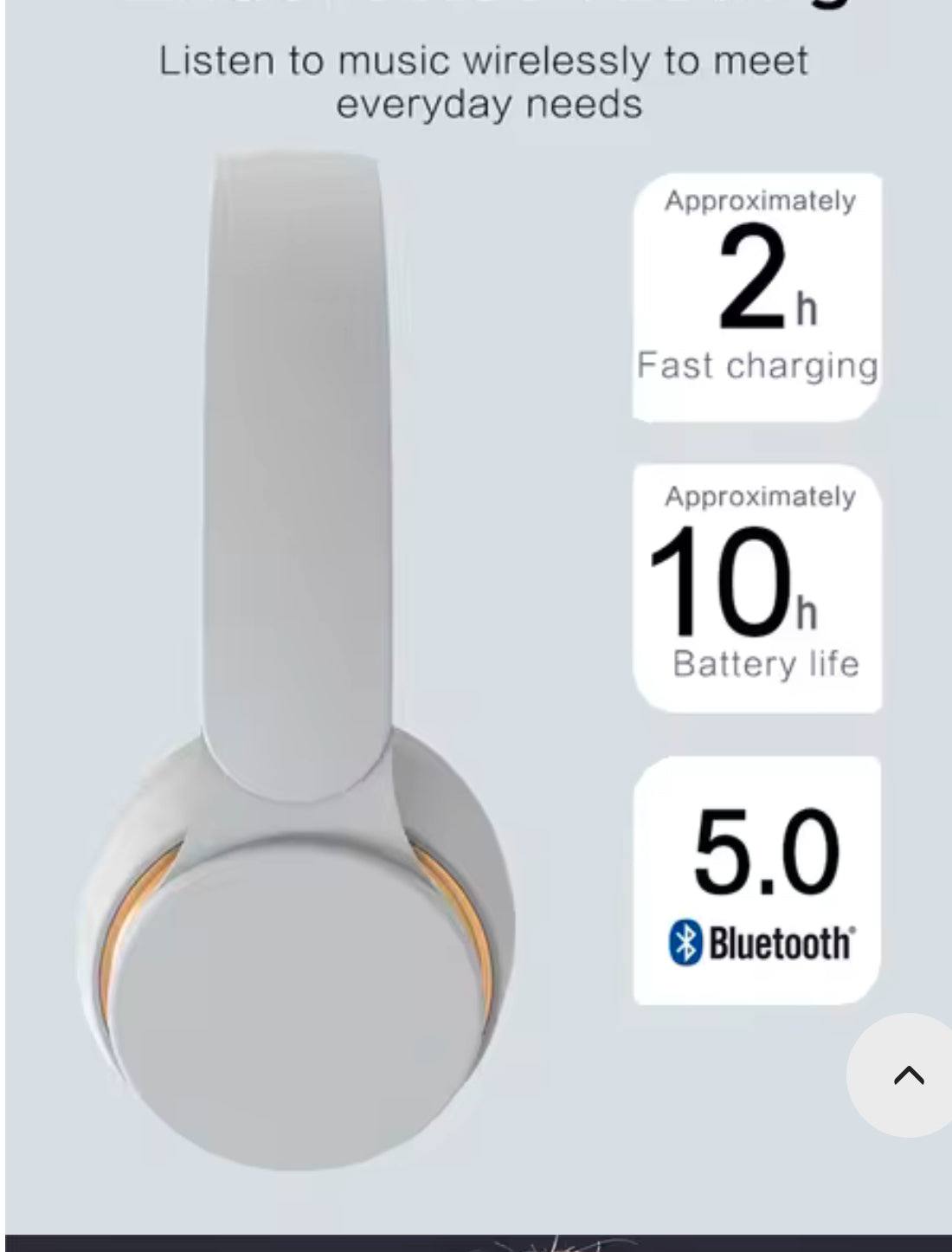 Long battery life headphones HOEXI

