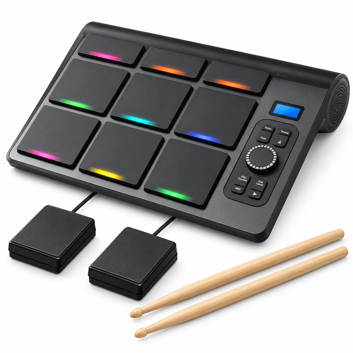 Portable Electronic Drum Kit – KONIX ED02 Tabletop Drum Pad