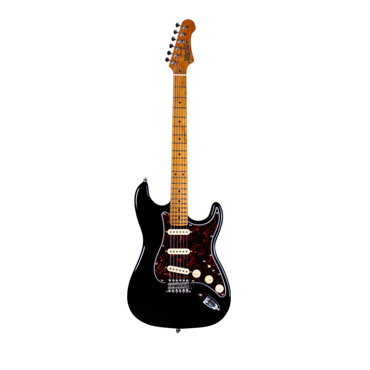JET JS-300 Electric Guitar – Black | Roasted Maple Neck