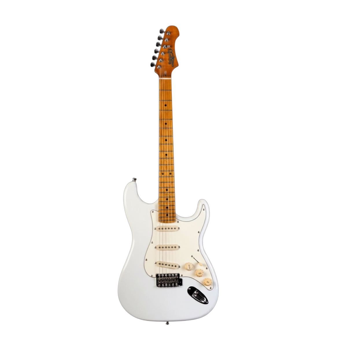 JET JS-300 Electric Guitar – White | Roasted Maple Neck