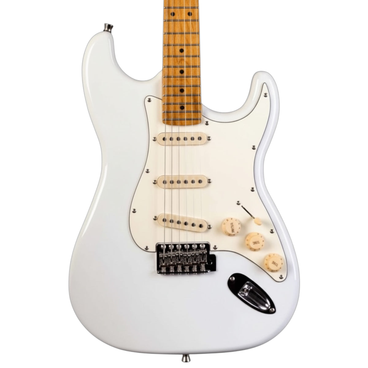 JET JS-300 Electric Guitar – White | Roasted Maple Neck