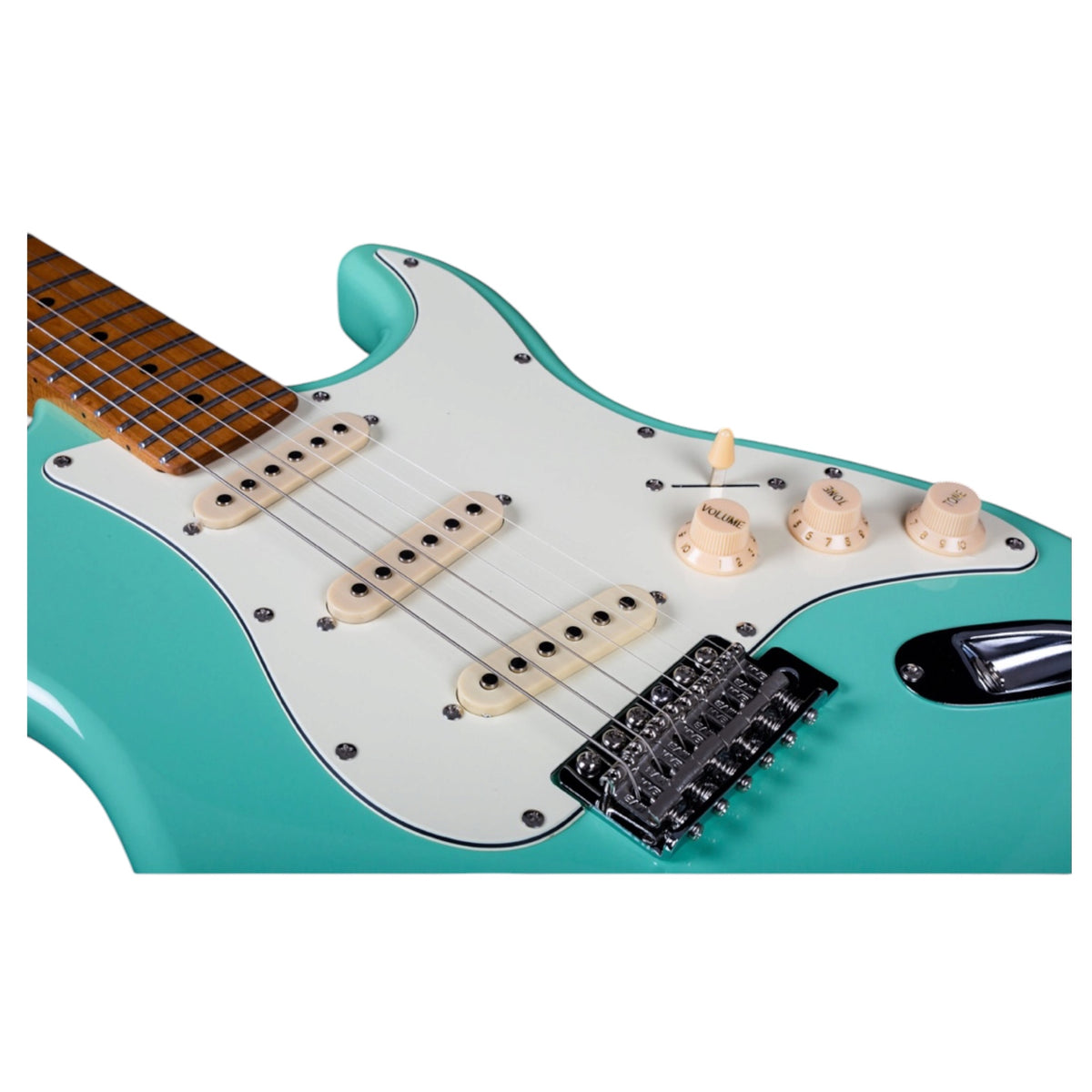 JET JS-300 Electric Guitar – Sea Foam Green | Roasted Maple Neck