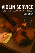 Load image into Gallery viewer, Violin Service – Full Setup, Clean &amp; New Strings
