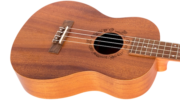 Flight NUB310 Baritone Ukulele – Natural Sapele with Padded Gig Bag