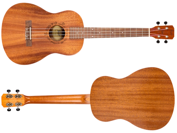Flight NUB310 Baritone Ukulele – Natural Sapele with Padded Gig Bag