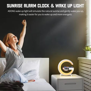 Minimáquina de sonido con luz inteligente Bluetooth en forma de G 