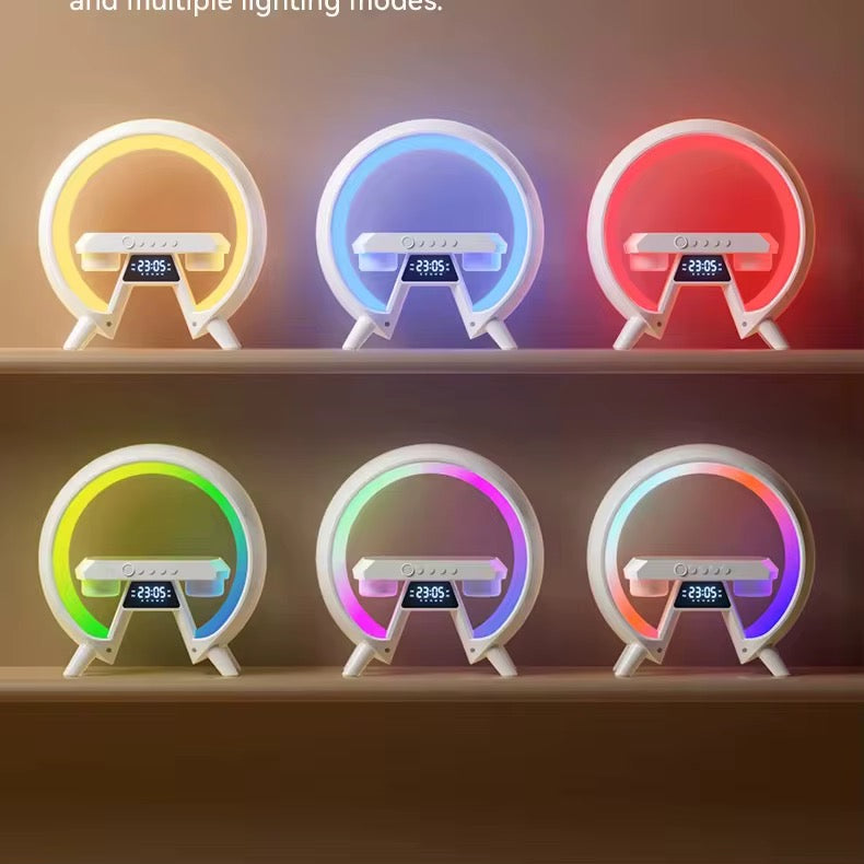 Mini machine à sons lumineuse intelligente Bluetooth en forme de G 