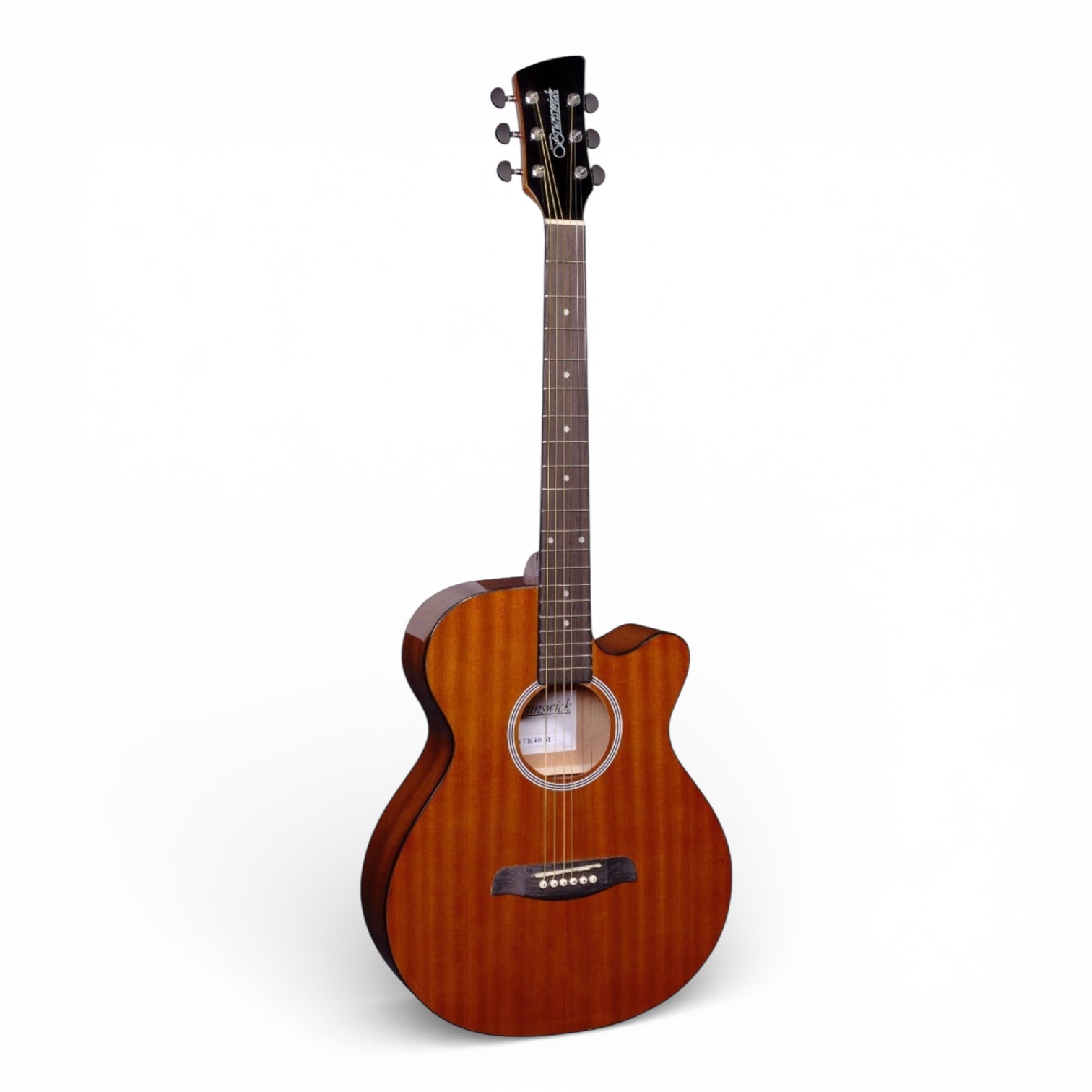 Brunswick Grand Auditorium Cutaway Acoustic Guitar - Gloss Mahogany - Kiltra Music Shop