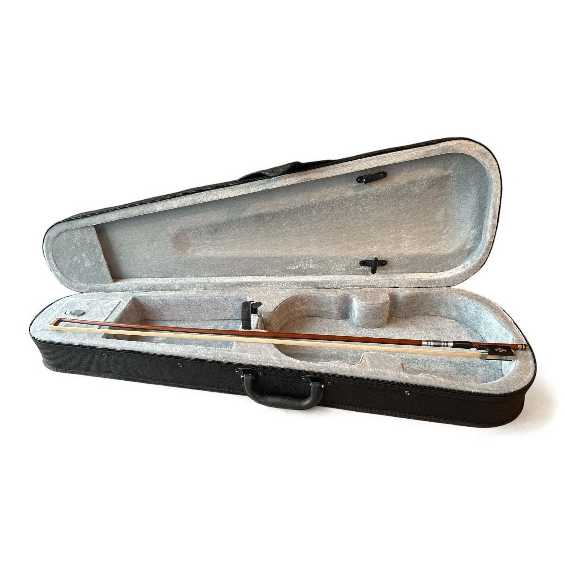 Geminiani 4/4 Violin Set with case and wooden bow.