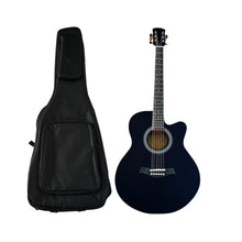 Load image into Gallery viewer, A40 Cutaway Acoustic Guitar Bundle with gig bag, spare strings, picks, and free professional setup – Matte Black finish

