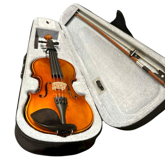 🎻 Violin Starter Pack (with Beautiful Sound-Bow, Rosin, Case, and Shoulder Rest)